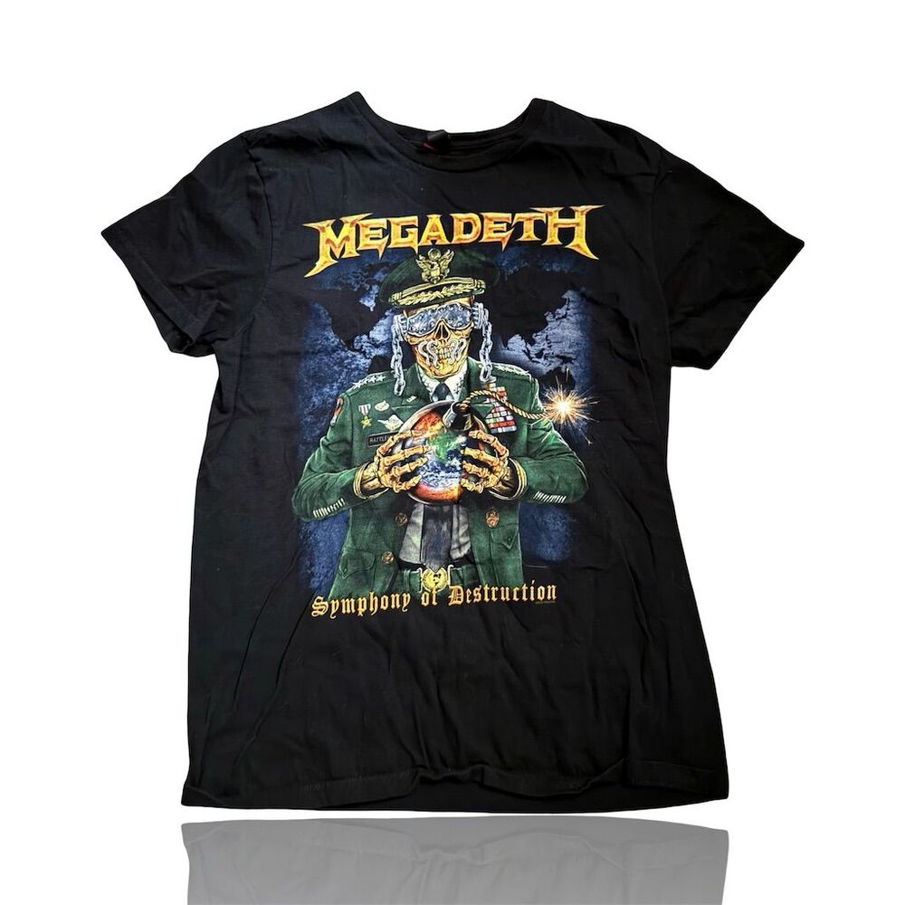 Megadeth "Symphony of Destruction" Graphic T-Shirt Black Size M